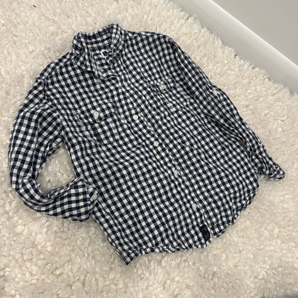 Janie and Jack plaid button up
